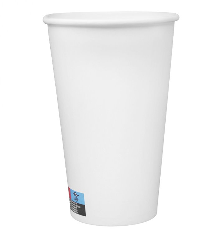 Gobelet Carton 16 Oz/500ml Blanc Ø9cm (25 Utés)