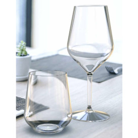 Verre Réutilisable Durable Tritan Elegance Transparent 390ml (6 Unités)