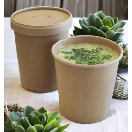 Pot en Carton Kraft-Kraft 350ml Ø9,0cm (400 Utés)