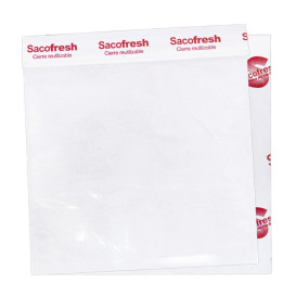 Herbruikbare Zakken van PE-Papier Zelfklevende Flap Sacofresh Rood 30x25cm (100 Stuks)