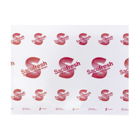 Sac en PE et Papier Réutilisable Fermeture Adhésiv Sacofresh Rouge 30x36cm (1.000 Utés)