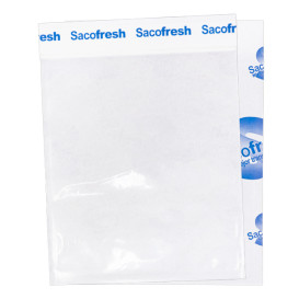 Zakken van PE-Papier Zelfklevende Flap Sacofresh Blauw 30x20cm (100 Stuks)