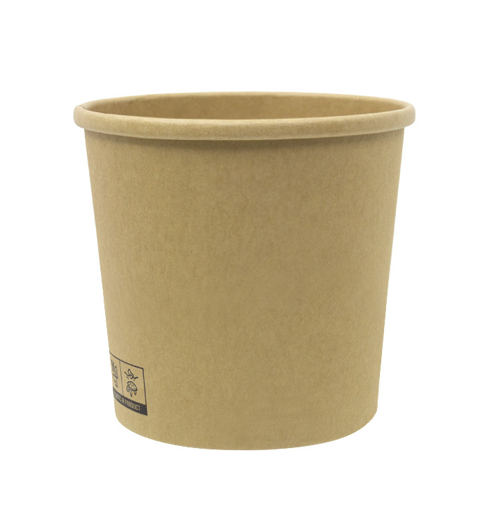 Pot en Carton Kraft-Kraft 350ml Ø9,0cm (400 Utés)