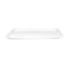 Plat Rectangulaire en Carton Blanc 22x28cm (400 Utés)