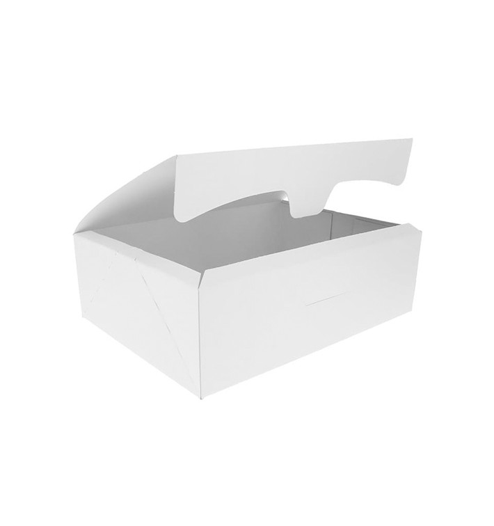 Boîte pâtissière 18,2x13,6x5,2cm 500g Blanc (250 Unités)