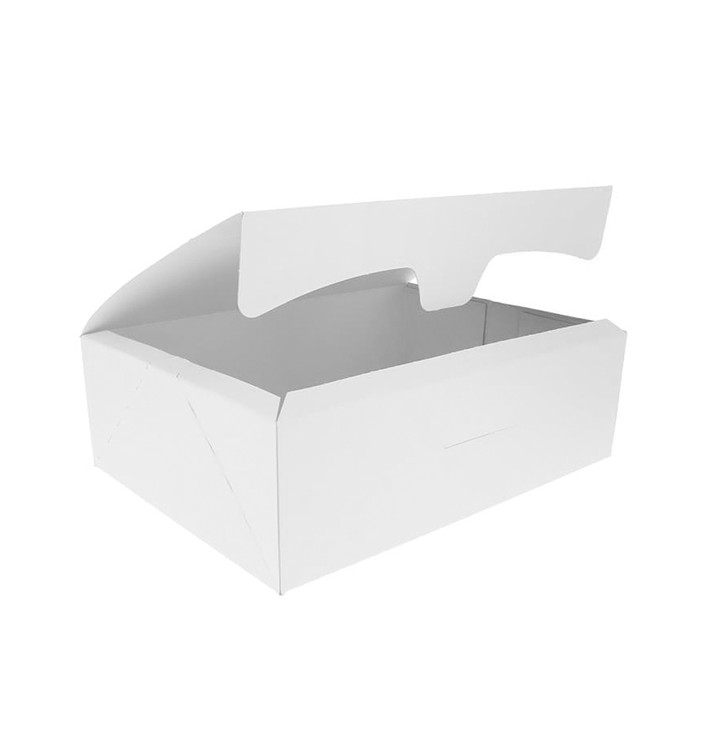 Boîte pâtissière 20,4x15,8x6cm 1Kg Blanc (20 Unités)