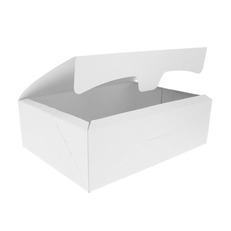 Boîte pâtissière 20,4x15,8x6cm 1Kg Blanc (20 Unités)