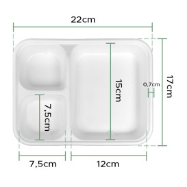 Barquette Canne à Sucre 17x5,5x3,8cm (1000 Utés)