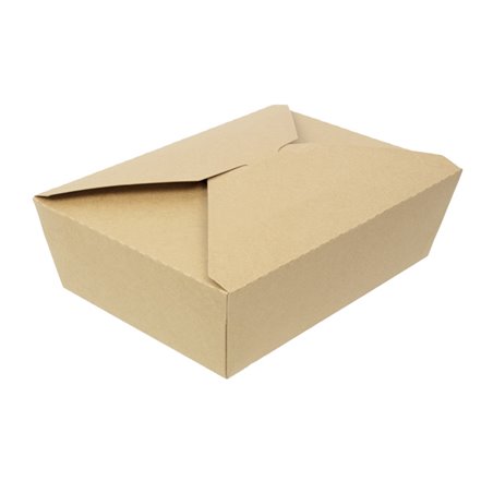 Boîte Américaine Kraft-Kraft 21,5x15,5x6,5cm 1.900ml (200 Utés)