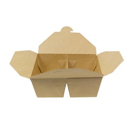 Oosterse Maaltijdbox Kraft-Kraft 2C 17x13,5x6,5cm 1.000ml (25 Stuks)