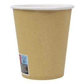 Papieren beker 9 Oz/280ml Kraft-Kraft Ø8,1cm (50 stuks) 