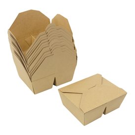 Boîte Américaine Kraft-Kraft 2C 17x13,5x6,5cm 1.000ml (200 Utés)