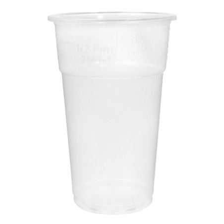 Plastic PP beker transparant 330ml (50 stuks) 