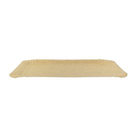 Plat rectangulaire en Carton Kraft 12x19 cm (100 Unités)