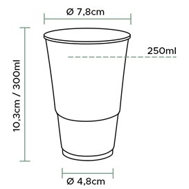 Gobelet Plastique 300ml Transparent Ø7,3cm (2.500 Unités)