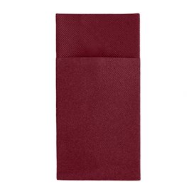 Serviette Kangourou en Airlaid Bordeaux 40x40cm (480 unités)