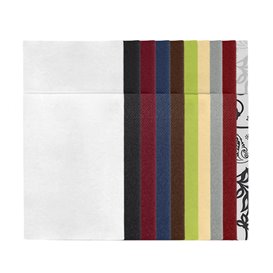 Serviette Kangourou en Airlaid Blanc 33x40cm (30 unités)