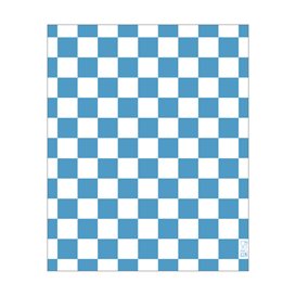 Graspapier inpakvellen “Vichy” Blauw 20x24,5cm (1.000 stuks)