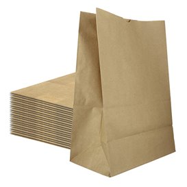 Sac en papier KRAFT sans anses 70g/m² 20+16x40cm (500 Unités)