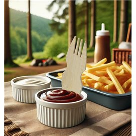 Bamboe Vork Spork 9cm in een doosje (20 stuks) 