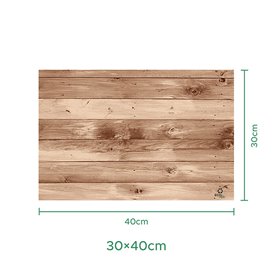 Set de Table en Papier Kraft "Bois" 30x40cm 40g/m² (500 Utés)