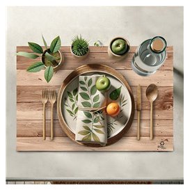 Placemat van Papier Kraft "Hout" 30x40cm 40g/m² (1.000 Stuks)