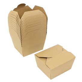 Boîte Américaine Kraft-Kraft 12x10,5x6,5cm 750ml (25 Utés)