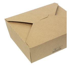 Boîte Américaine Kraft-Kraft 17x13,5x6,5cm 1.300ml (200 Utés)