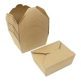 Boîte Américaine Kraft-Kraft 17x13,5x6,5cm 1.300ml (200 Utés)