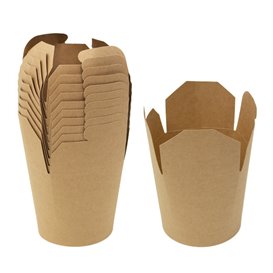 Maaltijdbak Karton Kraft 950ml (25 Stuks)