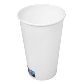 Gobelet Carton 16 Oz/500ml Blanc Ø9cm (25 Utés)