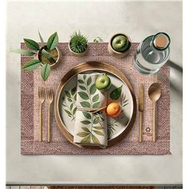 Placemat van Papier Kraft "Jute" 30x40cm 40g/m² (500 Stuks)