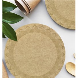 Assiette en Carton Kraft “Flower” Ø29cm 245g/m² (50 Utés)