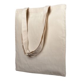 Katoenen Tas met Lange Hengsels Beige 38x42cm (25 stuks)