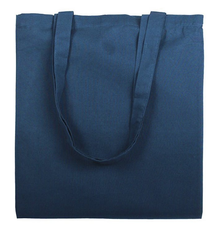 Katoenen Tas met Lange Hengsels Marineblaw 38x42cm (200 stuks)