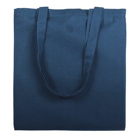 Katoenen Tas met Lange Hengsels Marineblaw 38x42cm (25 stuks)