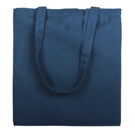 Sac Coton avec Anses Longues Bleu Marine 38x42cm (25 Utés)