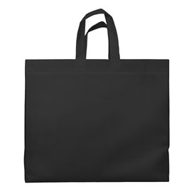 Sac Grand Non-Tissé PREMIUM Noir 45+20x40cm (25 Utés)