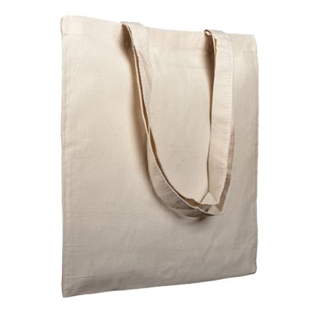 Katoenen Tas met Lange Hengsels Beige 38x42cm (1 stuk)