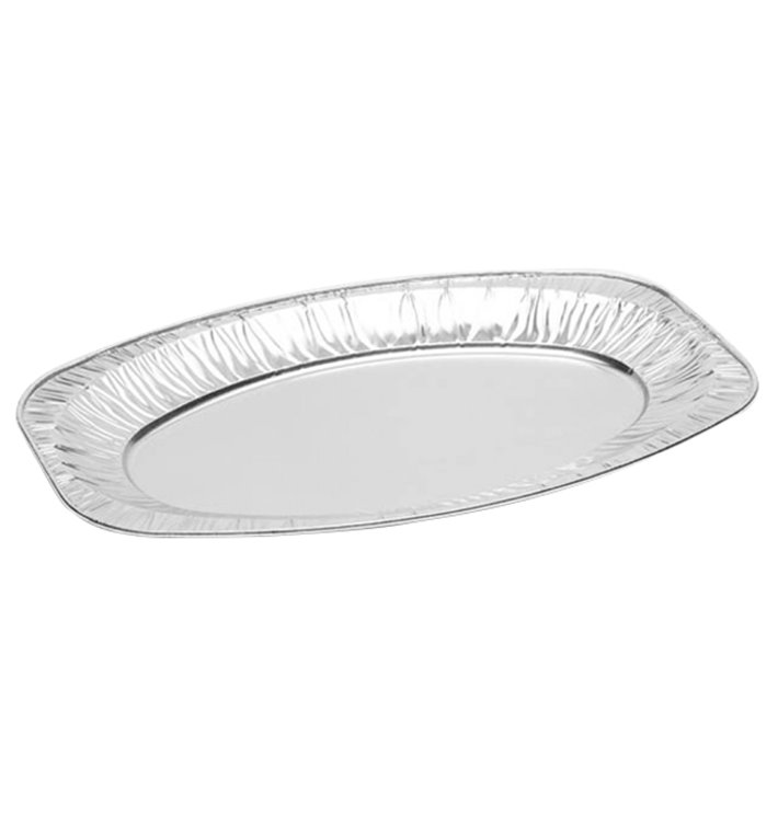 Plat Oval Aluminium 1650ml (10 Unités)