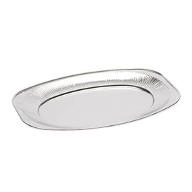 Plat Oval Aluminium 870ml (10 Unités)