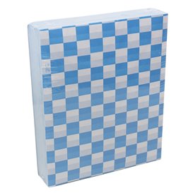 Papier Ingraissable “Vichy” Bleu 20x24,5cm (1.000 Utés)