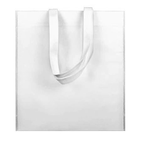 Sac Non-Tissé avec Anses Longues Blanc 38x42cm (25 Utés)