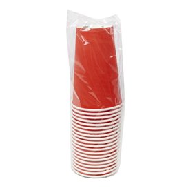 Gobelet en carton « Couleurs » Rouge 600ml Ø9,4cm (20 Utés)