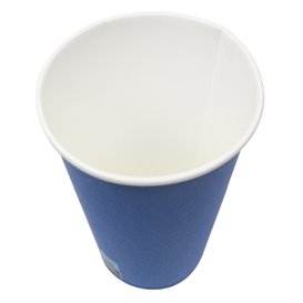 Kartonnen beker “Colours” Blauw 600ml Ø9,4cm (20 stuks)