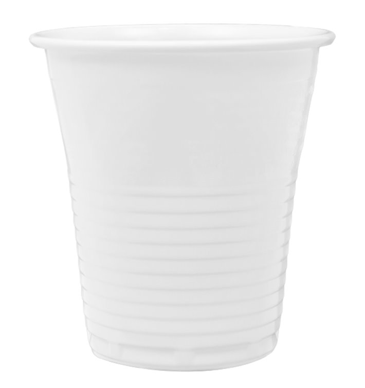 Gobelet  à Café Blanc en Plastique 166ml (100 Utés)