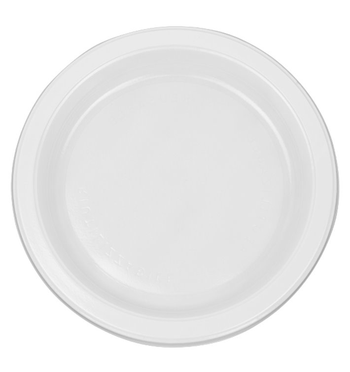 Assiette Réutilisable PS Plate Blanche 16,5cm (50 Utés)