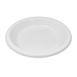 Assiette Réutilisable PS Creuse Blanche 22cm (50 Utés)