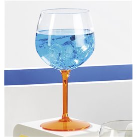 Herbruikbaar Durable Glas voor Gin TT oranje voet 580ml (1 Stuk)