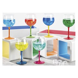 Herbruikbaar Durable Glas voor Gin TT gele voet 580ml (1 Stuk)